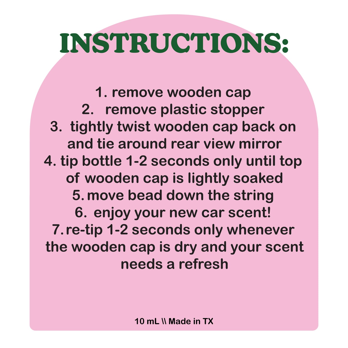 Pistachio & Salted Caramel Scented Car Freshener