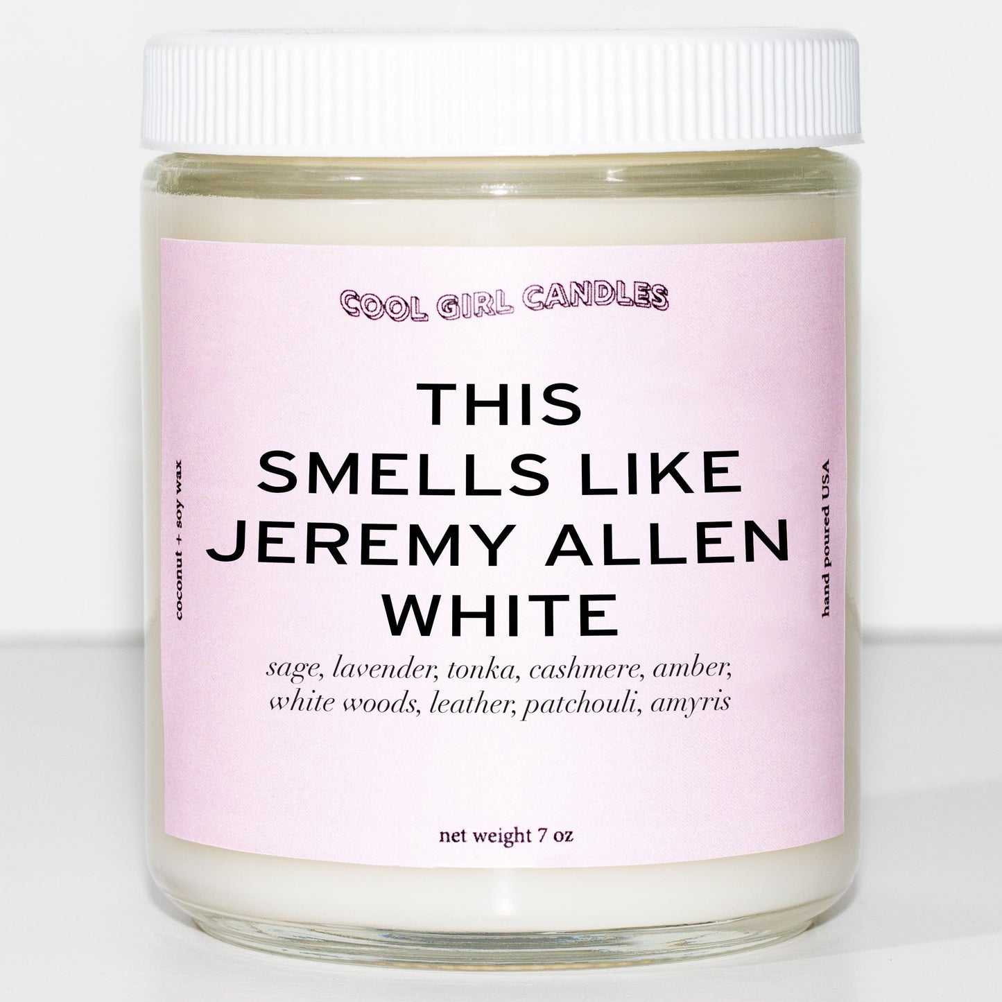 cool girl candles the bear Jeremy Allen white candle