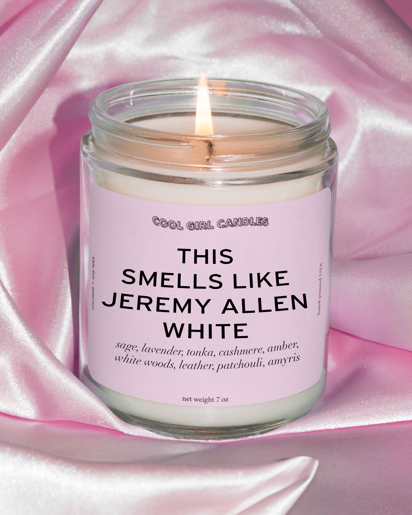 cool girl candles the bear Jeremy Allen white candle