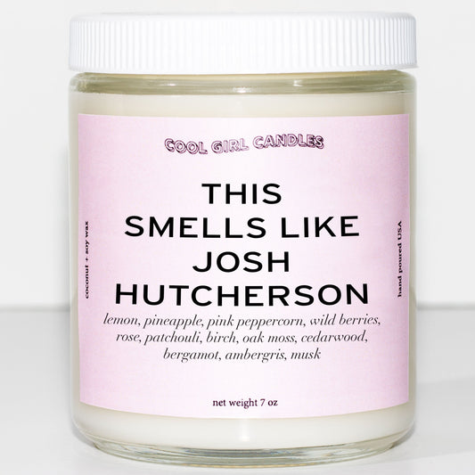 josh hutcherson scented candle by cool girl candles