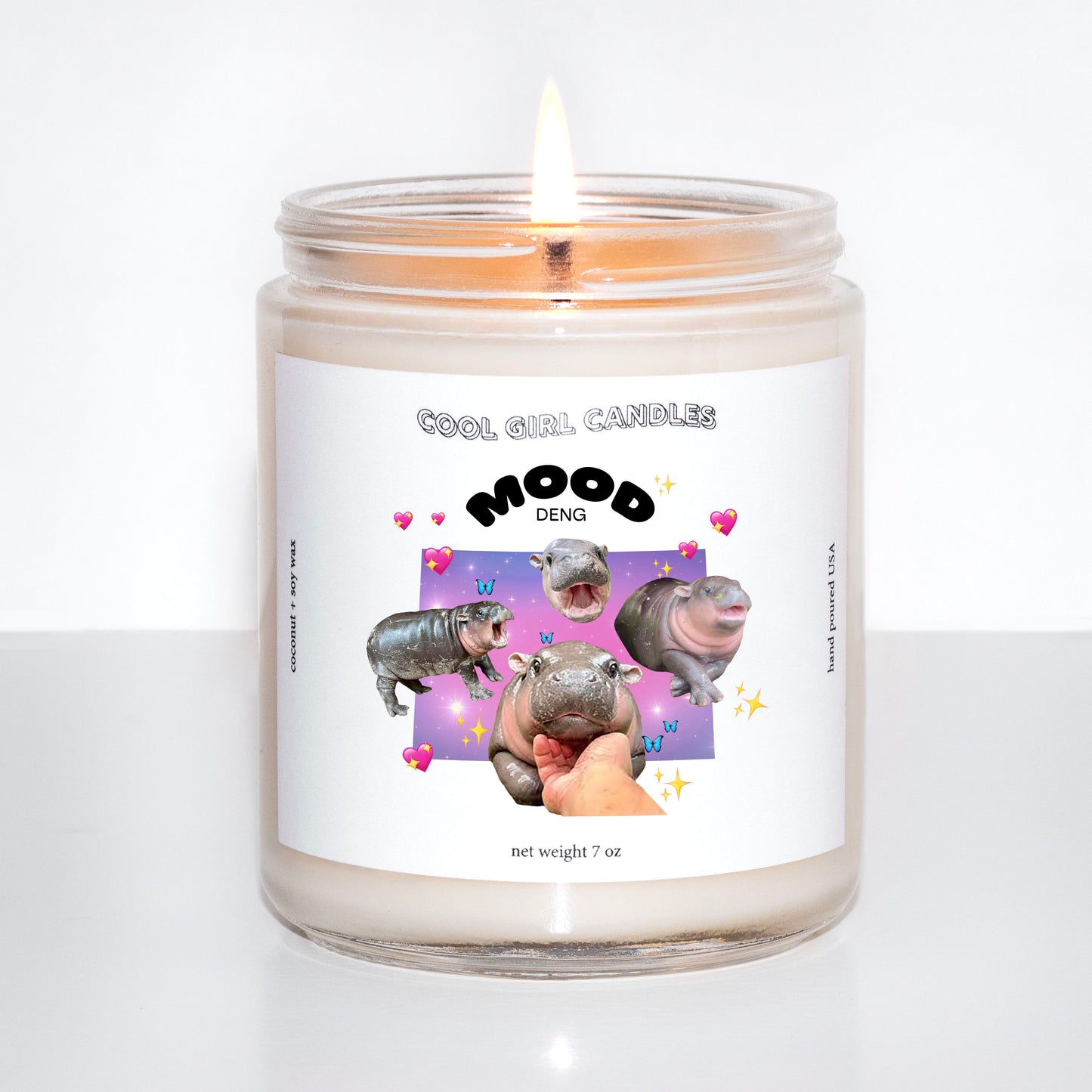 Moo Deng Mood Candle