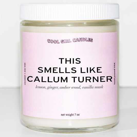 this smells like Callum turner candle celebrity gift for Callum turner fans