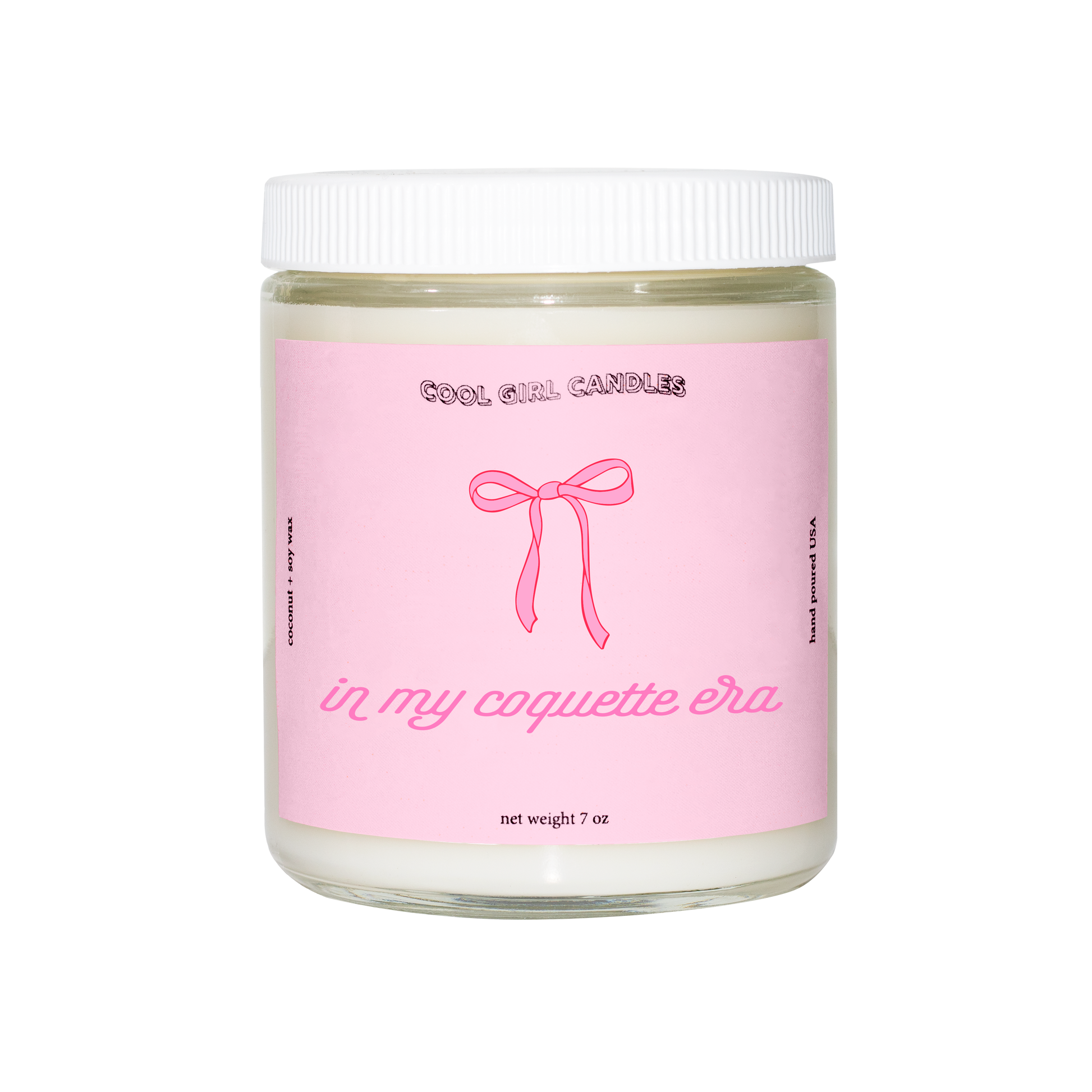 cute coquette era bow candle gift for teens and young adults