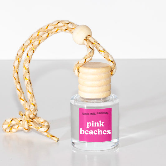 Pink Sands scented car freshener by cool girl candles
