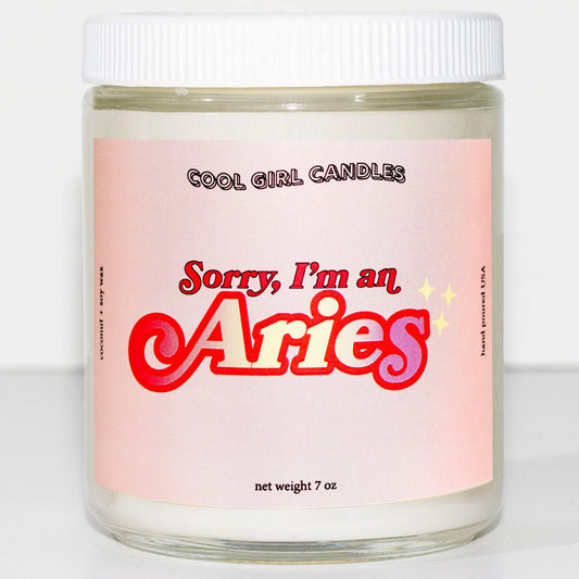 Aries Zodiac Candle