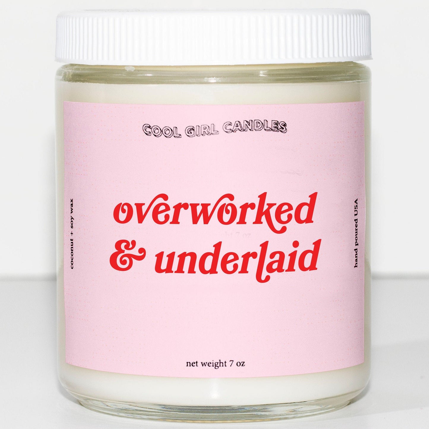 Overworked & Underlaid Candle