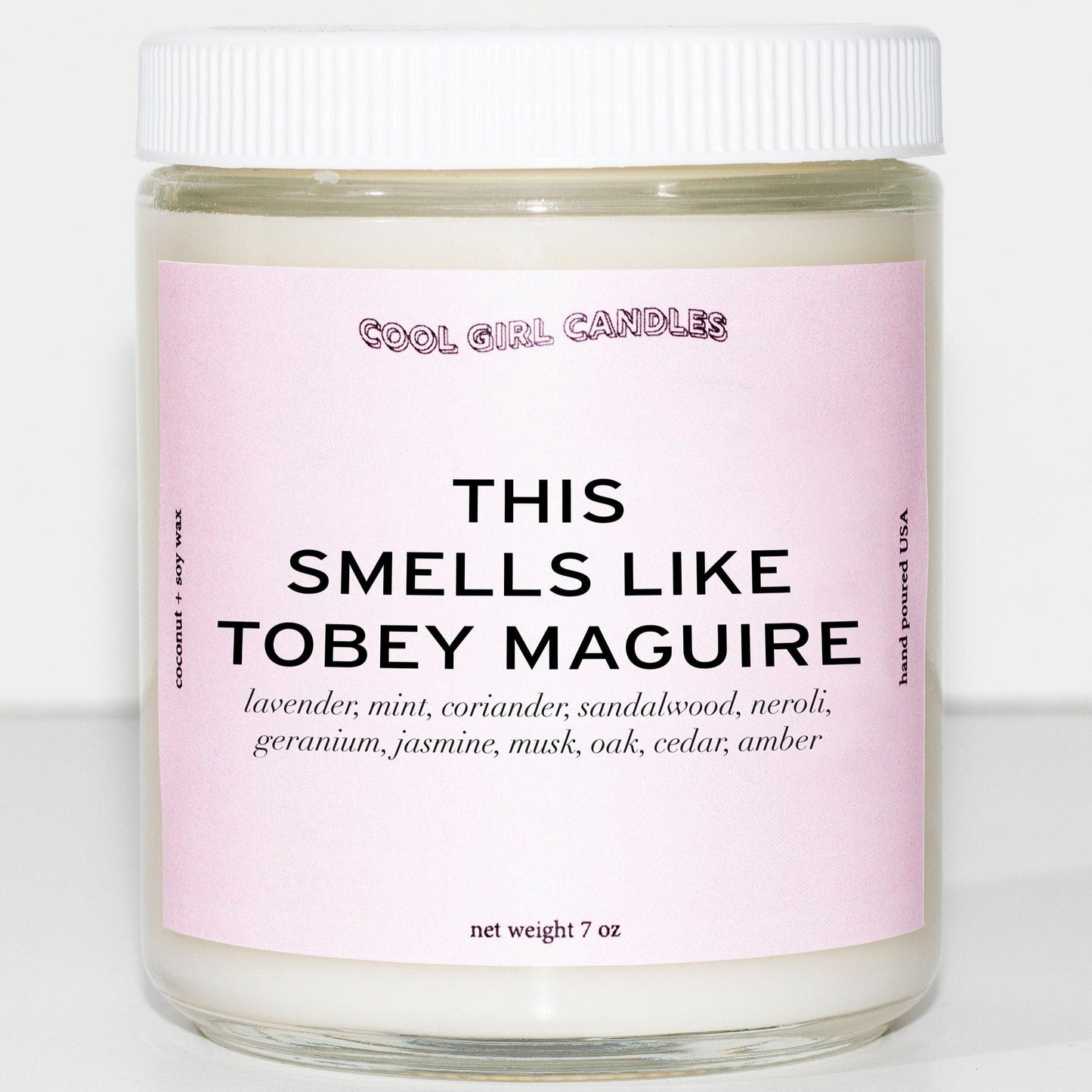 cool girl candles this smells like tobey maguire candle