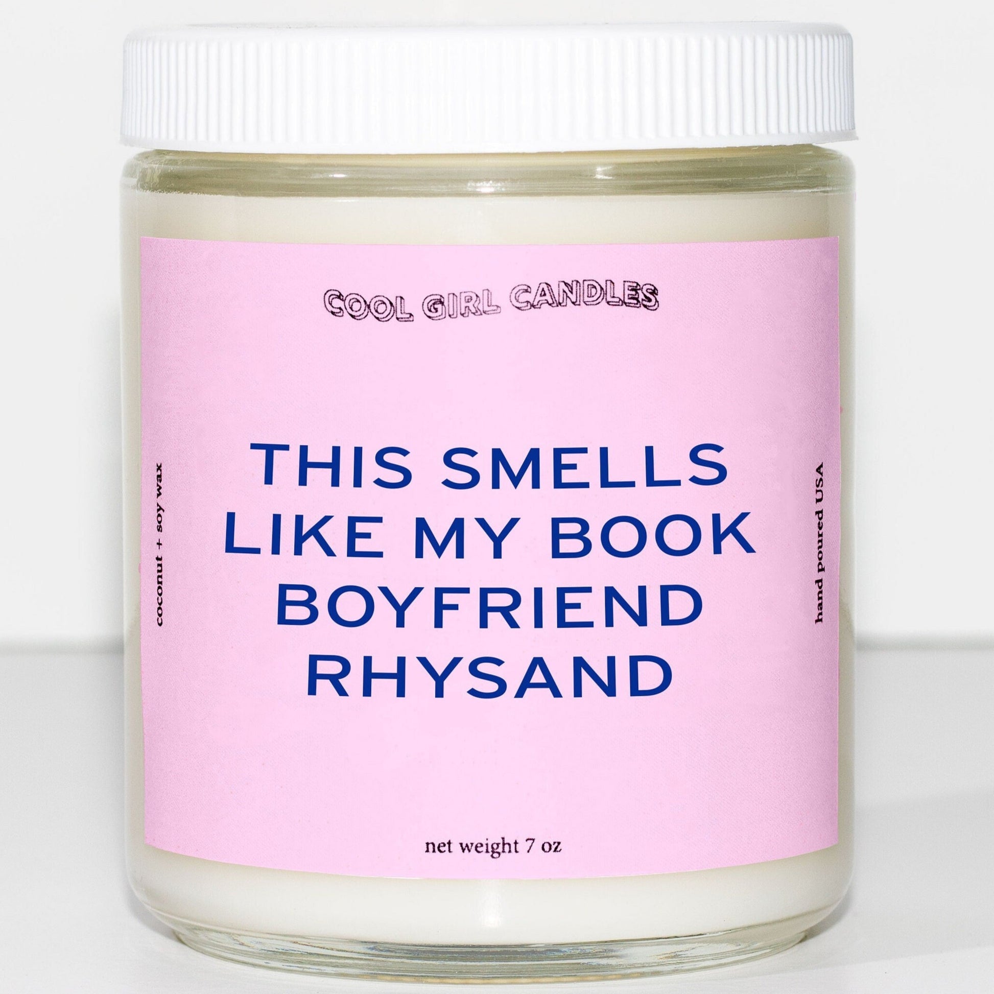 cool girl candles this smells like my book boyfriend rhysand ACOTAR ACOMAF fan gifts