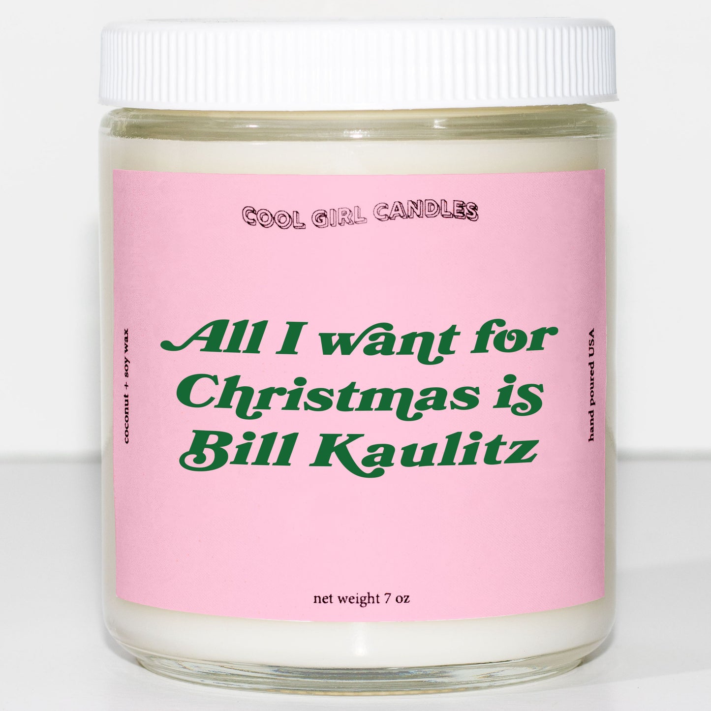 All I want for christmas is bill kaulitz candle by cool girl candles