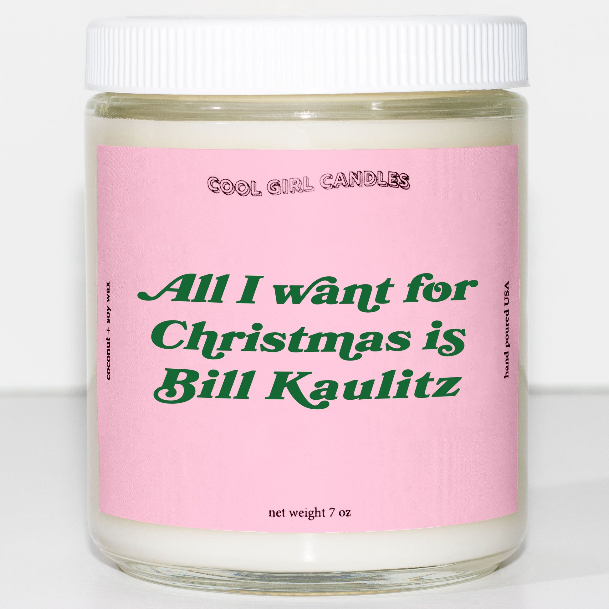 All I want for christmas is bill kaulitz candle by cool girl candles