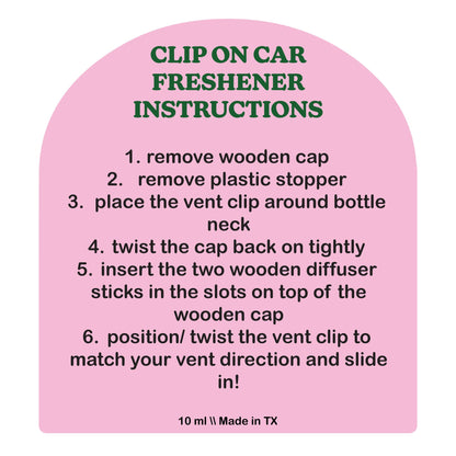 how to use your cool girl candles clip on car freshener