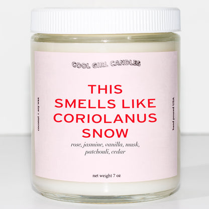 Young Coriolanus snow candle hunger games fan gift
