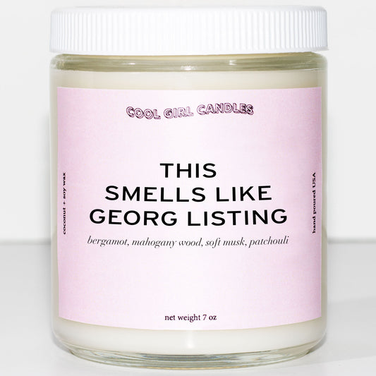 This smells like Georg Listing candle for Tokio Hotel fans from Cool Girl Candles