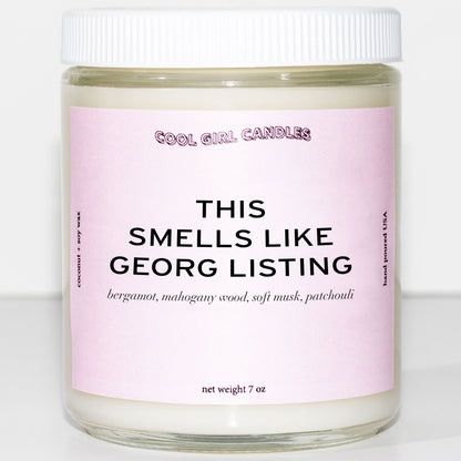 This smells like Georg Listing candle for Tokio Hotel fans from Cool Girl Candles