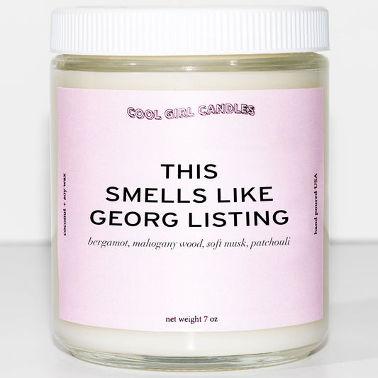 This smells like Georg Listing candle for Tokio Hotel fans from Cool Girl Candles