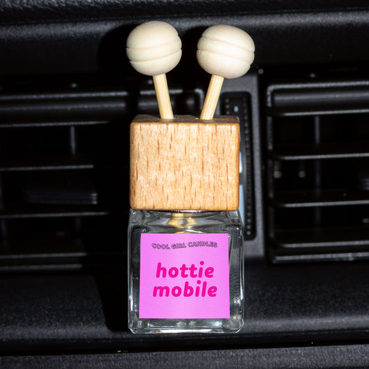 Hottie Mobile car freshener by cool girl candles, a cute and fun car accessory and car air freshener