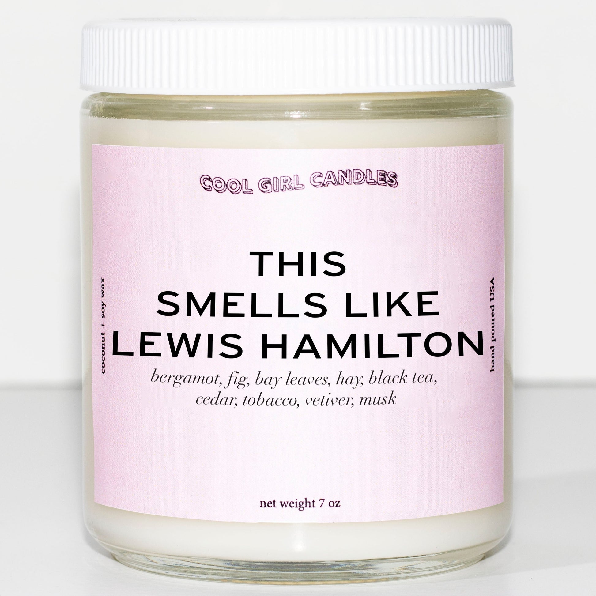 This smells like Lewis Hamilton candle. The perfect gift for Lewis Hamilton fans
