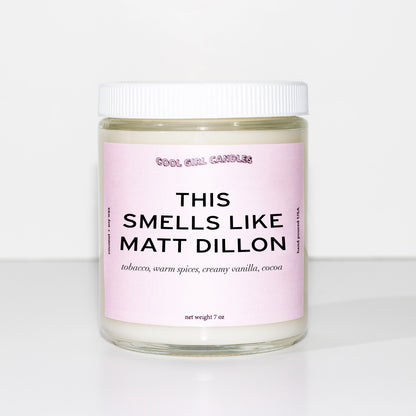 This smells like matt dillon candle for the outsiders fan merch gift