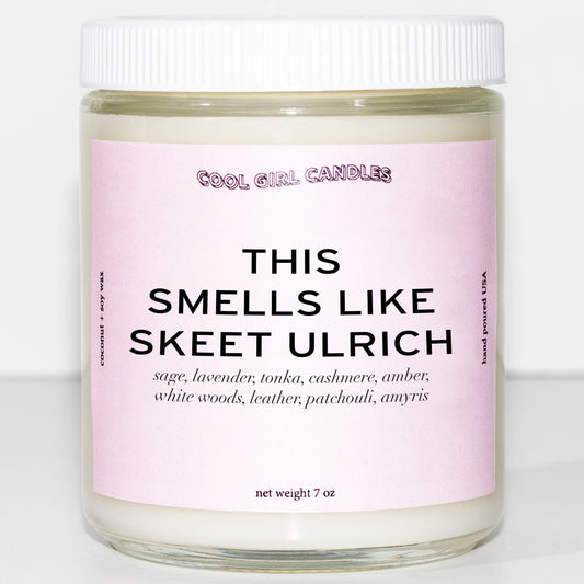 This smells like skeet Ulrich candle merch for scream movie lovers