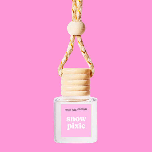 Snow Fairy dupe car freshener by cool girl candles called snow pixie