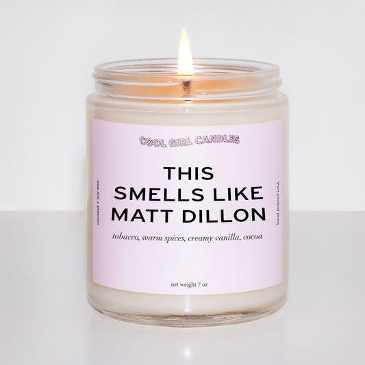 This smells like matt dillon candle gift for the outsiders fan merch