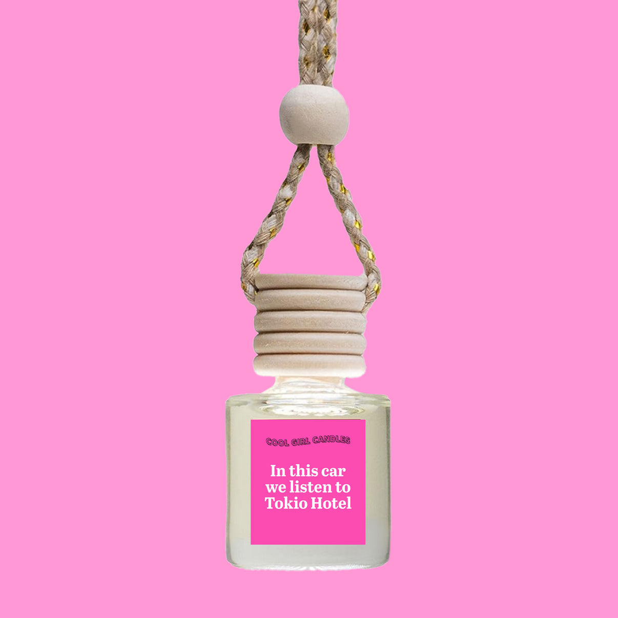 In This Car We Listen To Tokio Hotel Car Freshener Cool Girl Candles