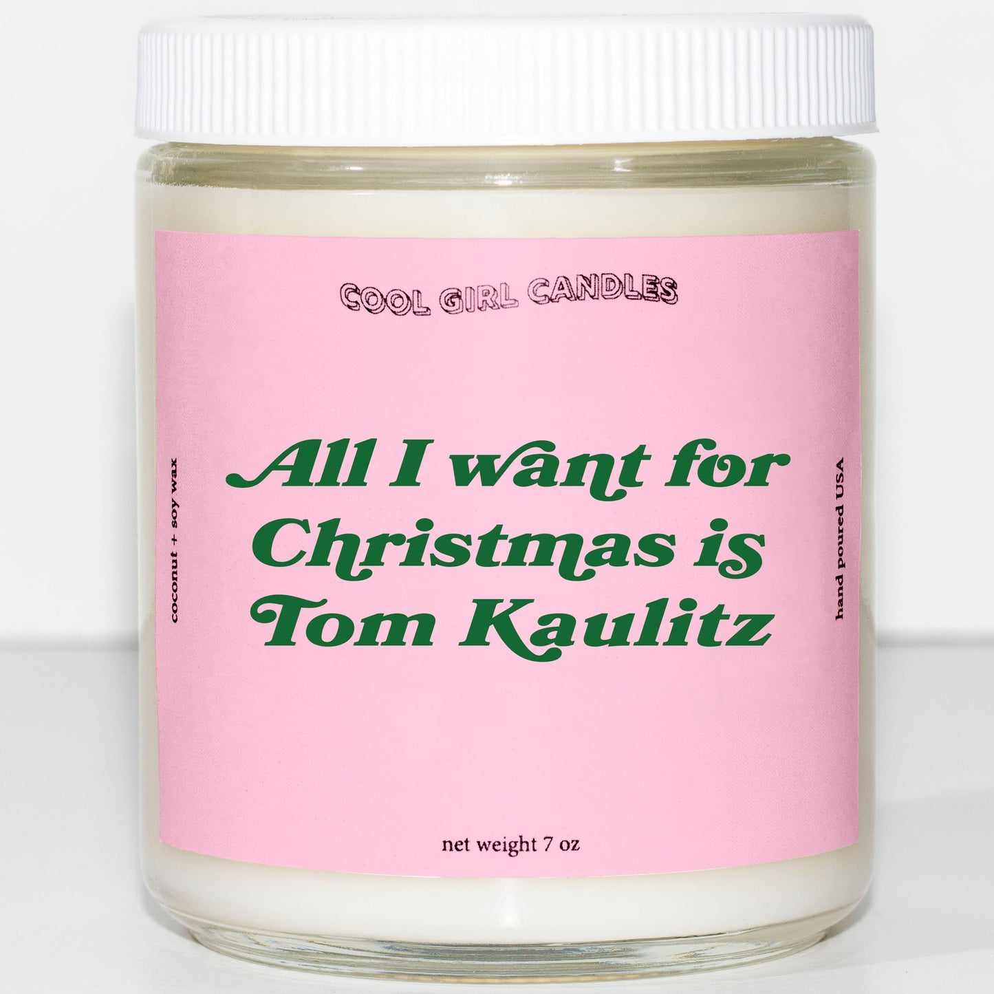 All I want for christmas is tom kaulitz candle by cool girl candles
