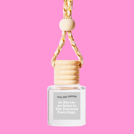 Taylor Swift tortured poets department album merch. Taylor Swift tortured poets department car freshener 