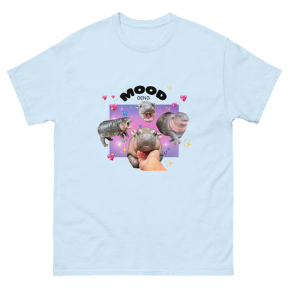cute light blue moo deng shirt