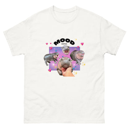 cute white moo deng t shirt