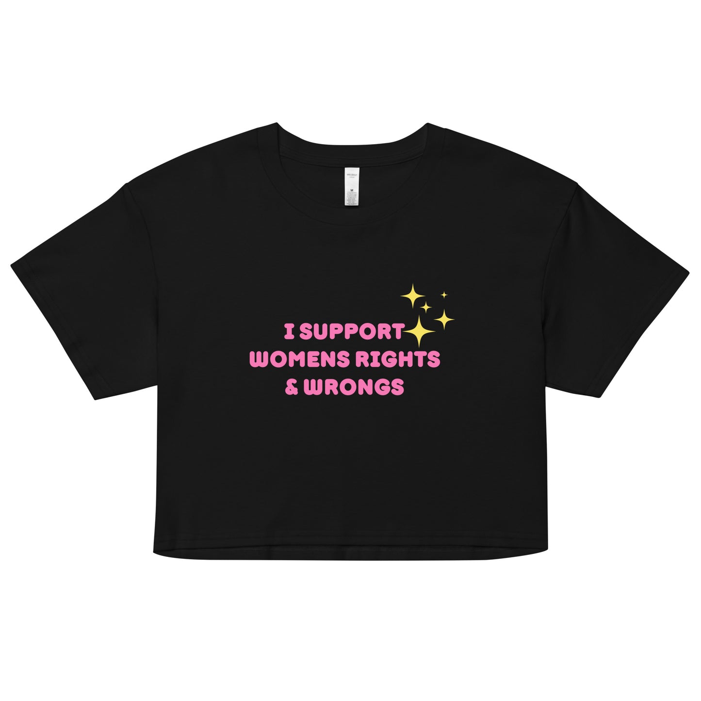 Support Women's Rights and Wrongs Crop Top