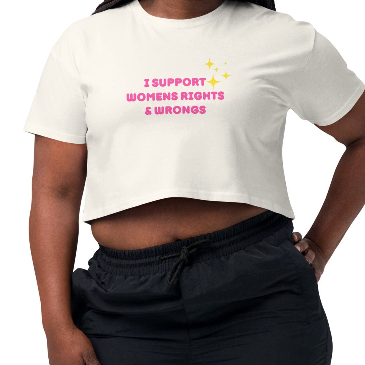 Support Women's Rights and Wrongs Crop Top