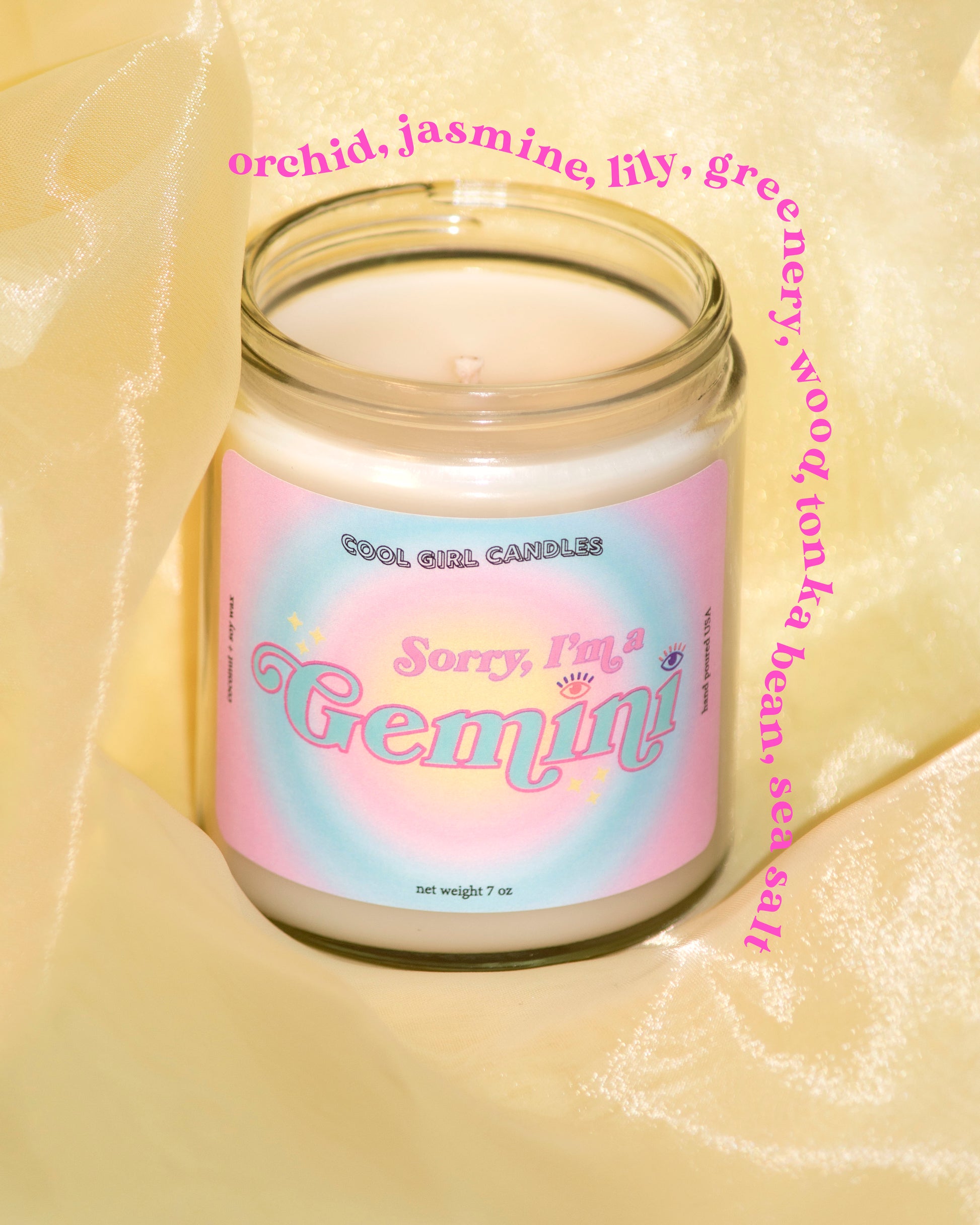 Gemini zodiac candle for the zodiac lovers. This candle says "sorry, I'm a gemini". A sassy zodiac scented candle for astrology and horoscope lovers. 