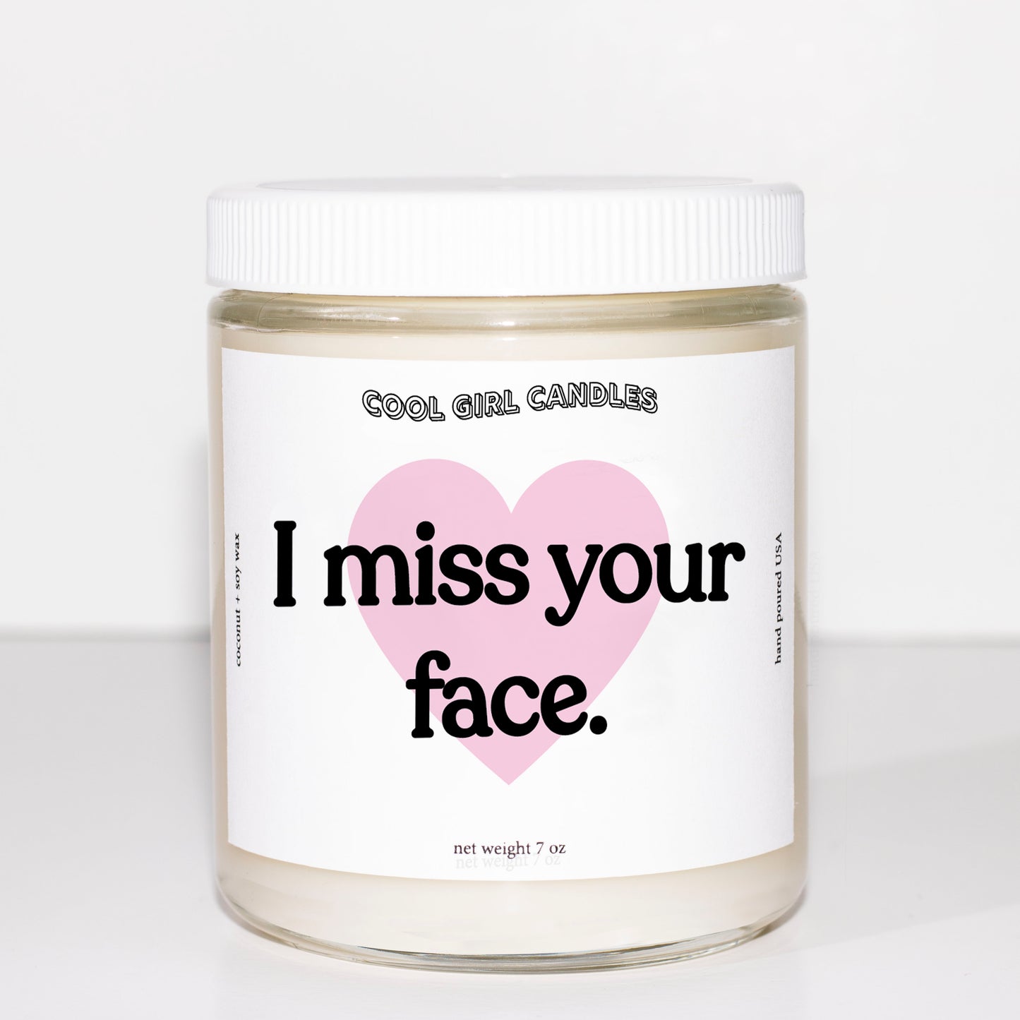 I miss your face candle. Gift for long distance relationship. Long distance gift. I miss you gift
