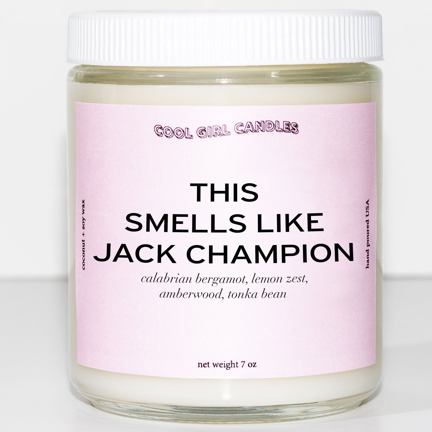 cool girl candles this smells like Jack Champion candle aesthetic pink jar candle celebrity candle dealers Jack Champion merch cute aesthetic candle