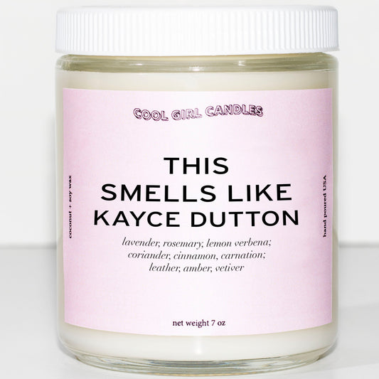 A gift for Yellowstone fans. A kayce dutton scented candle for your favorite yellowstone character and ranch hand played by Luke Grimes