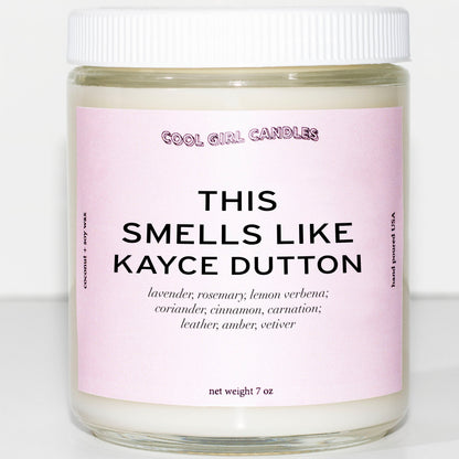 A gift for Yellowstone fans. A kayce dutton scented candle for your favorite yellowstone character and ranch hand played by Luke Grimes
