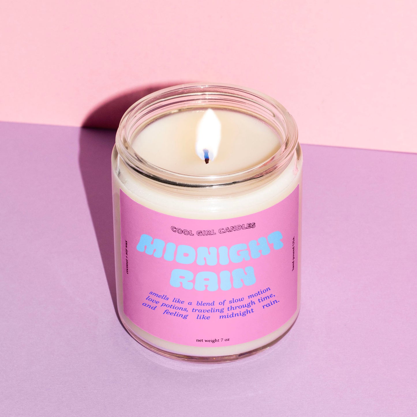 Taylor Swift fan gift — a midnight rain candle perfect for lighting while listening to her new Midnights album