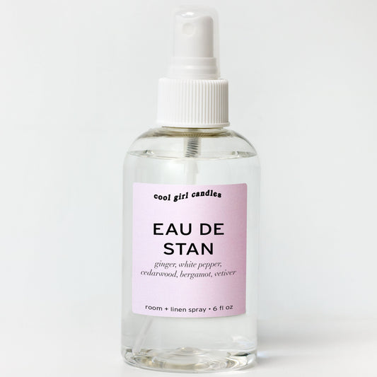 cool girl candles Sebastian Stan room spray. A room and linen spray inspired by celebrities including Timothee Chalamet, Harry Styles, Chris Evans, Sebastian Stan, and Matthew Gray Gubler