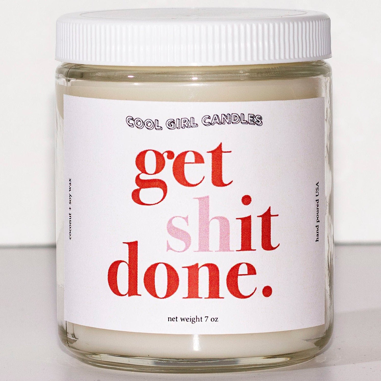 get shit done productivity gift candle by cool girl candles