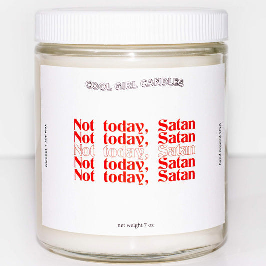 Not Today Satan Candle