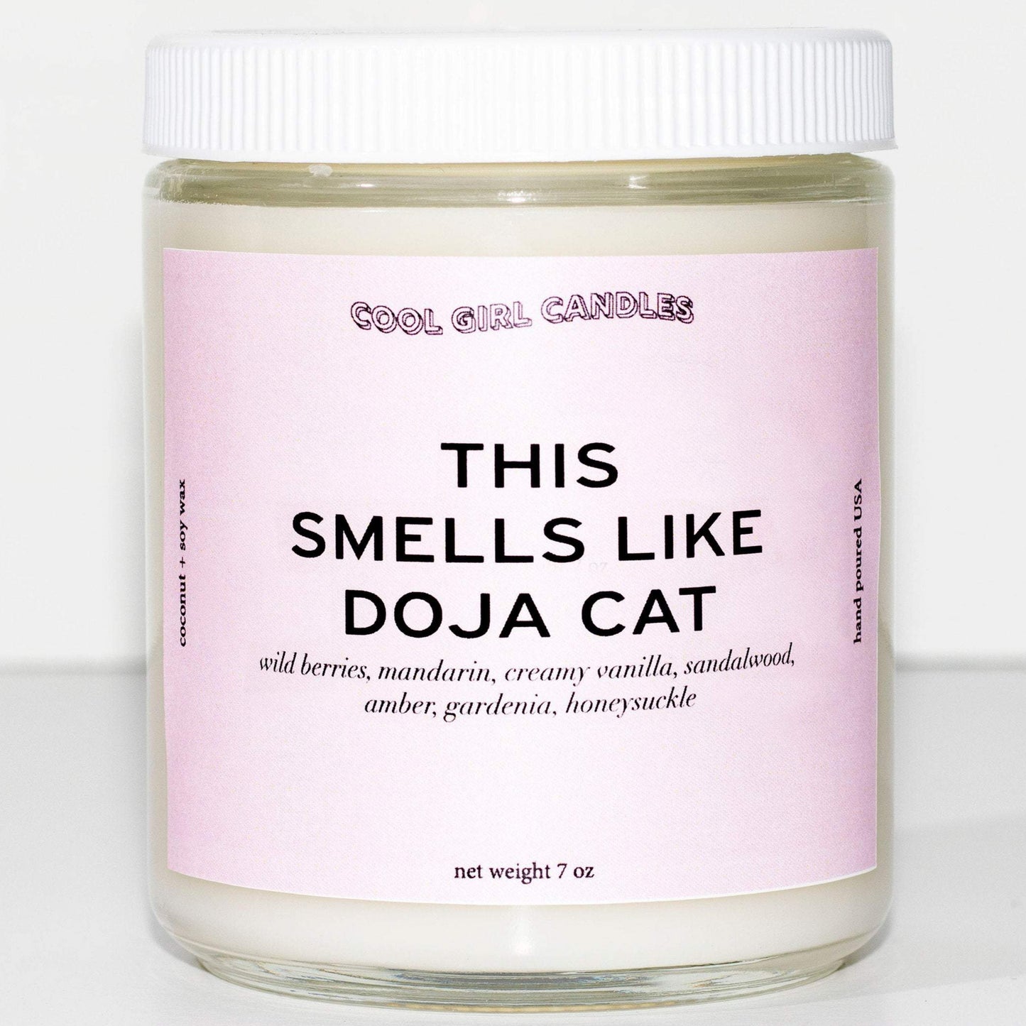 This candle smells like Doja Cat Scented Candle