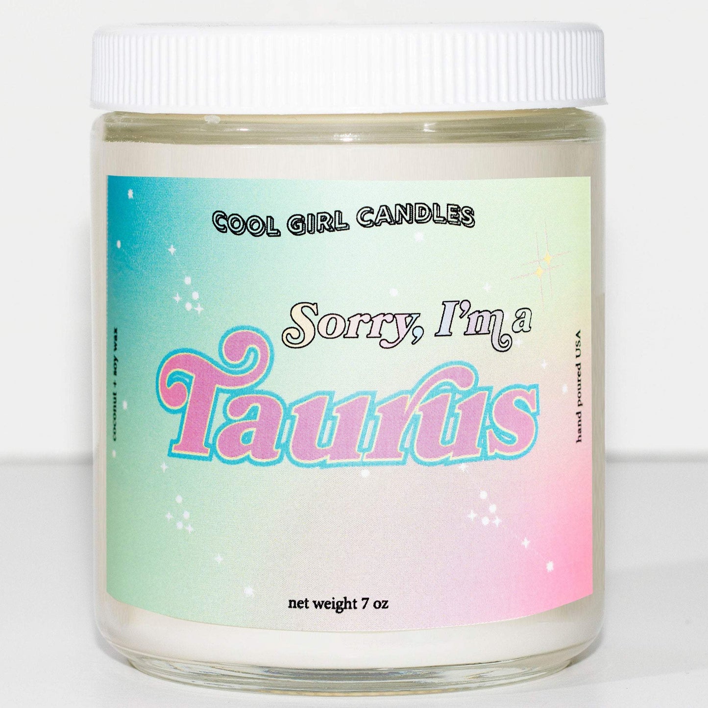Taurus horoscope candle | Our Taurus zodiac candle has scents of sea salt, soft florals, and ozone notes for a calming, zen scent
