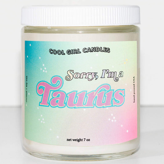 Taurus horoscope candle | Our Taurus zodiac candle has scents of sea salt, soft florals, and ozone notes for a calming, zen scent