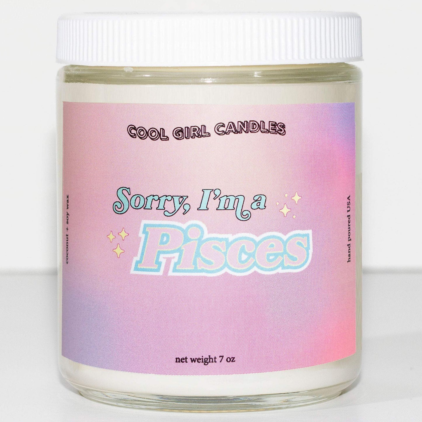 aesthetic pisces zodiac candle 