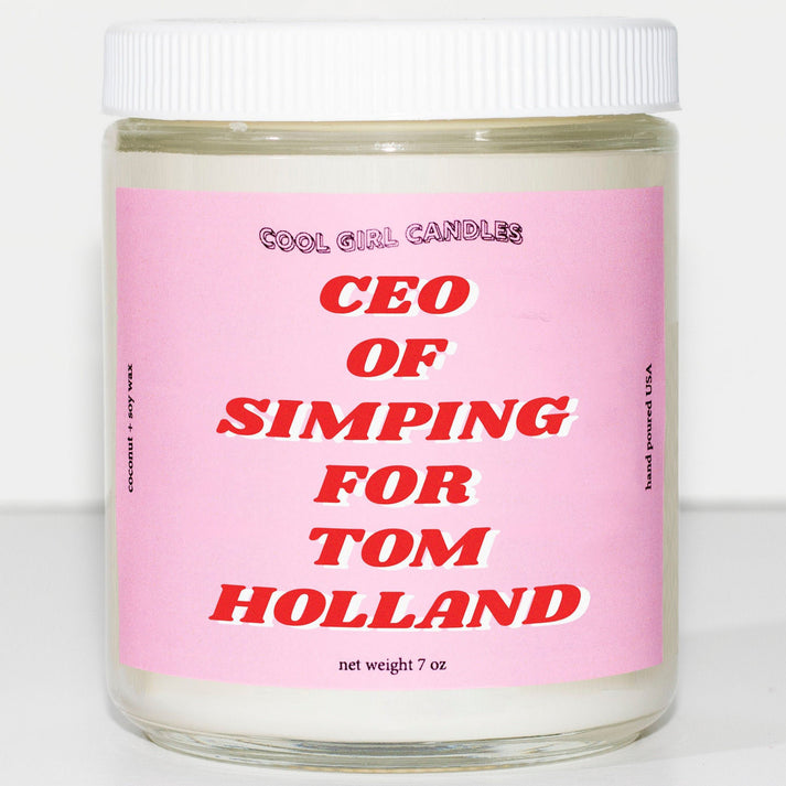 CEO of Simping For Tom Holland Candle Cool Girl Candles