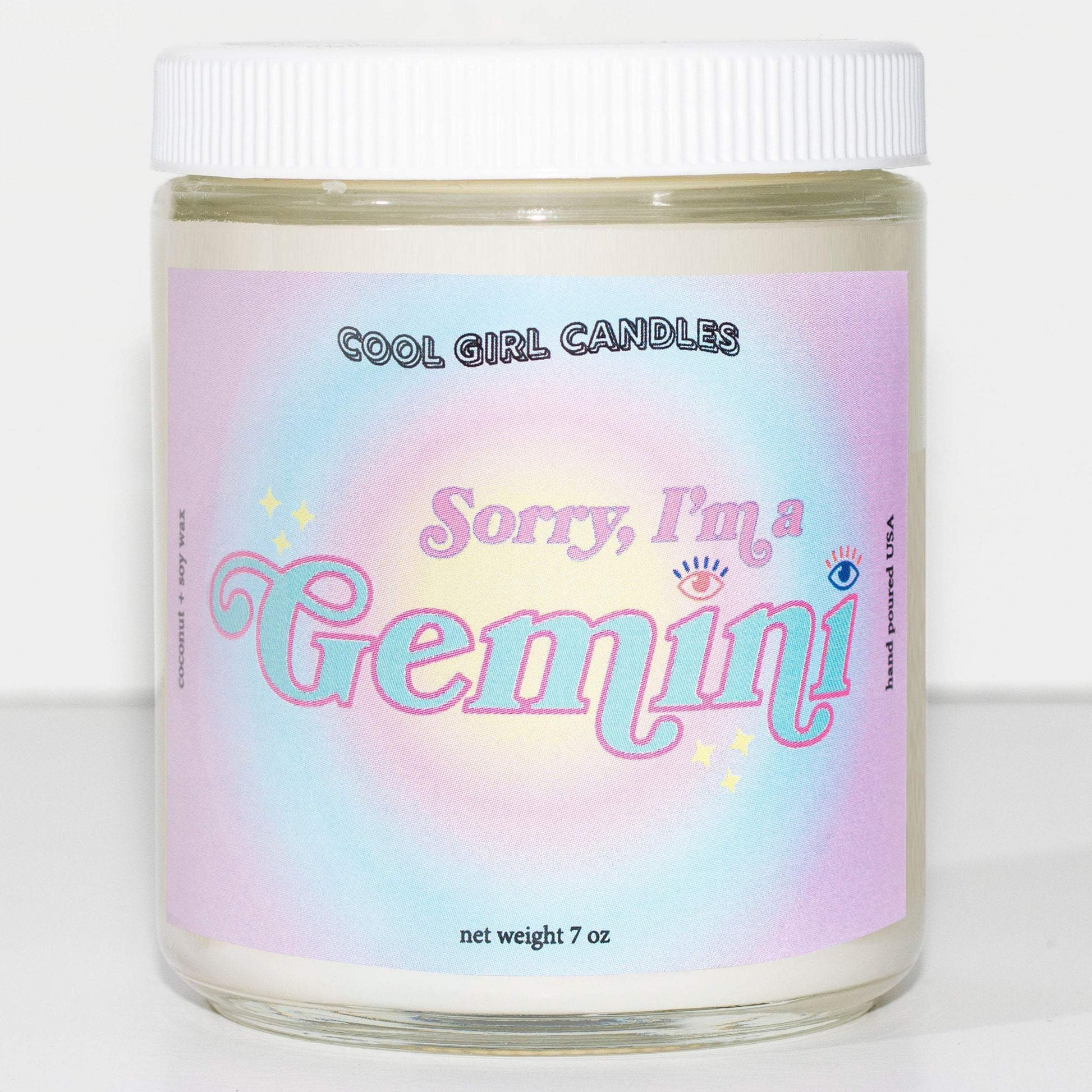 Gemini horoscope candle | Our Gemini zodiac candle has scents of sea salt, soft florals, and ozone notes for a calming, zen scent