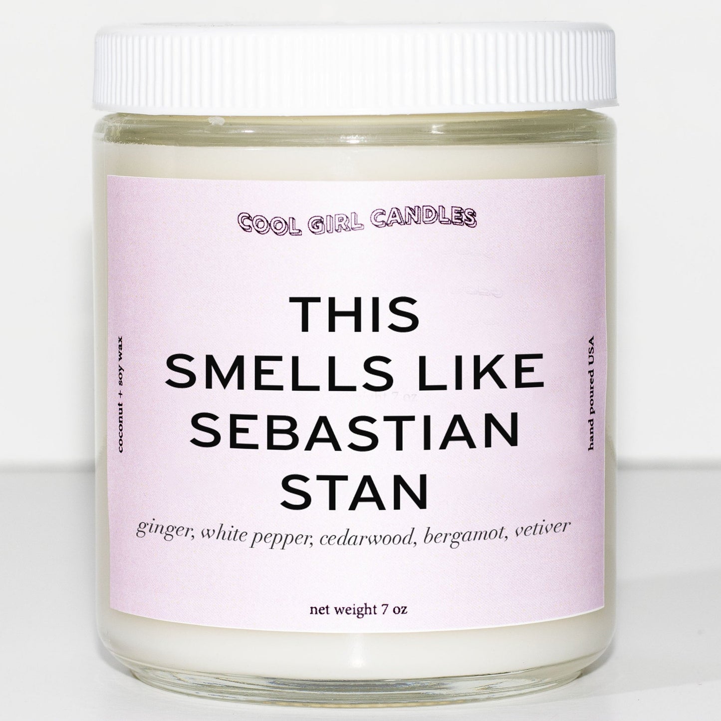 this smells like sebastian stan candle pink aesthetic candle home decor