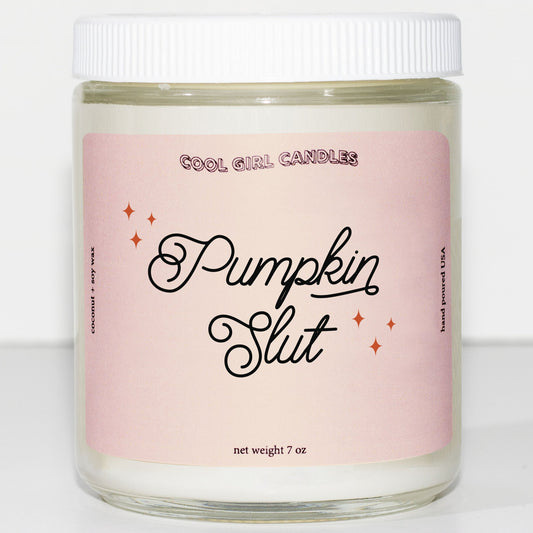 pumpkin slut candle pumpkin spice latte candle