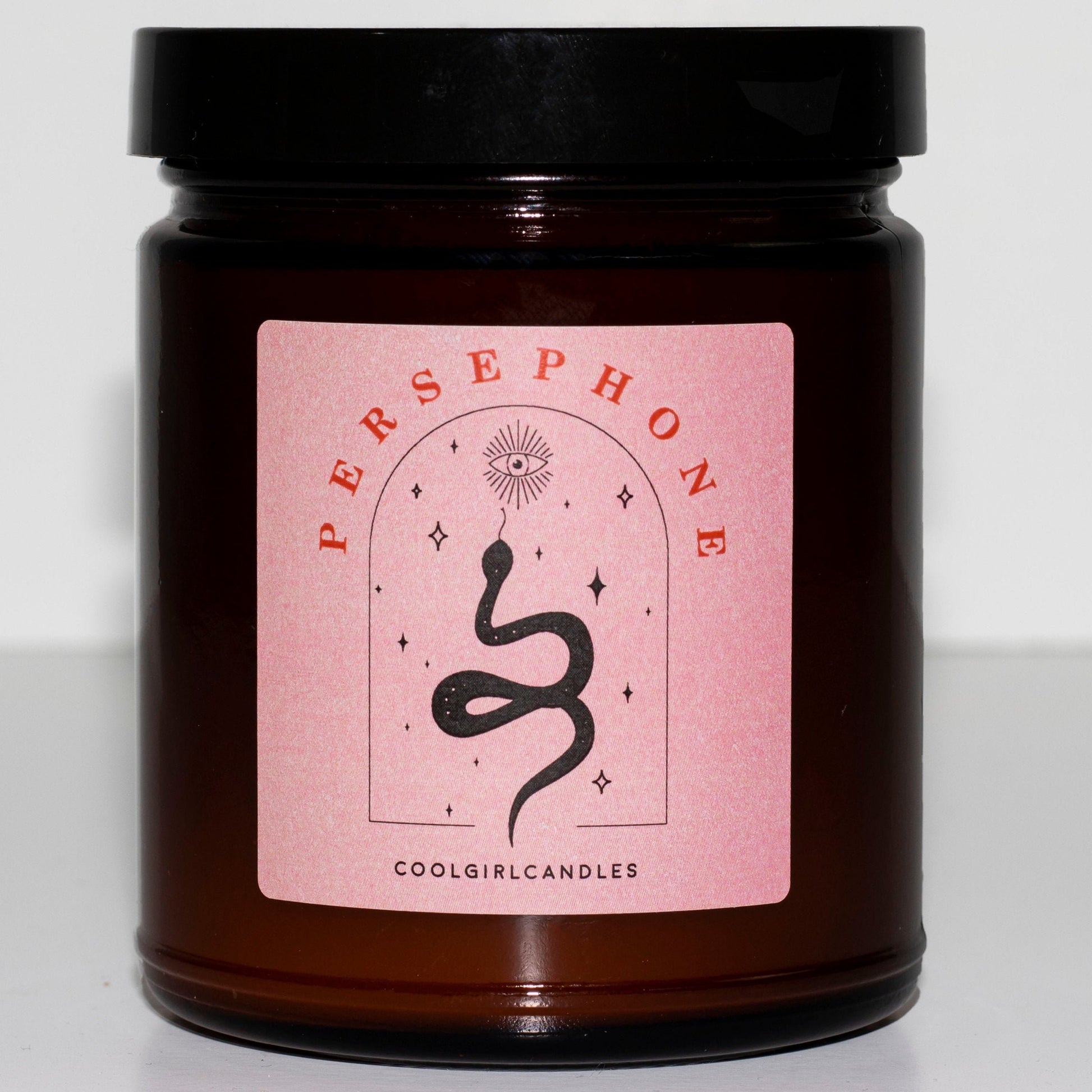 Fall winter 2020 candle persephone with notes of peach, plum, leather, patchouli scented candle